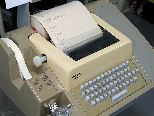 Teletype machine